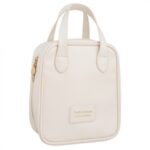 Kosmetyczka organizer na kosmetyki z rączką Kremowa KS128B