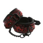 Blaze Deluxe Ankle Cuffs kajdanki na kostki do krępowania Czerwone