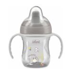 Training Cup kubek niekapek z twardym ustnikiem 6m+ Szary 200ml