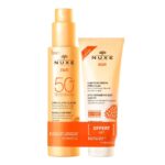 Sun zestaw mleczko do opalania w sprayu SPF50 150ml + żel pod prysznic po opalaniu 100ml