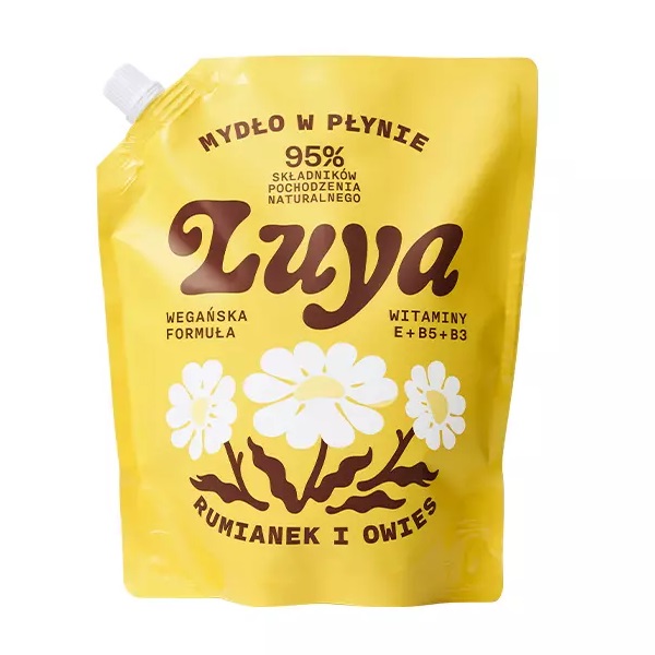 10028391683690536 Mydło do rąk w płynie Rumianek i Owies Refill 800ml - obrazek 1