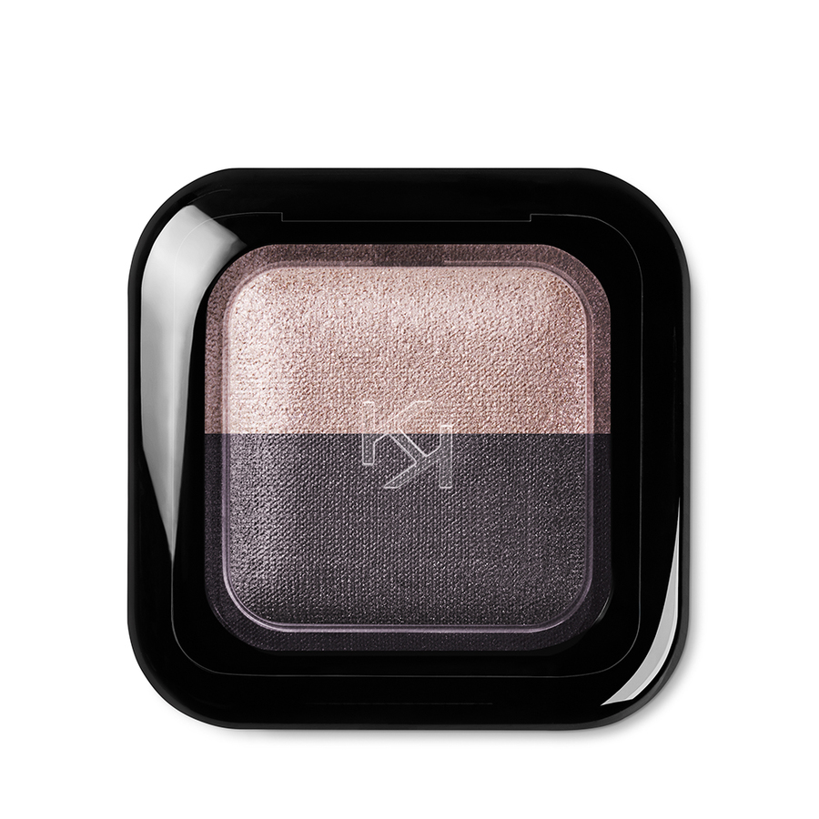 BRIGHT DUO BAKED EYESHADOW 16 Bright Duo Baked Eyeshadow wypiekany cień do powiek 16 Pearly Rosy Taupe - Satin Purple Gray 2.5g - obrazek 1