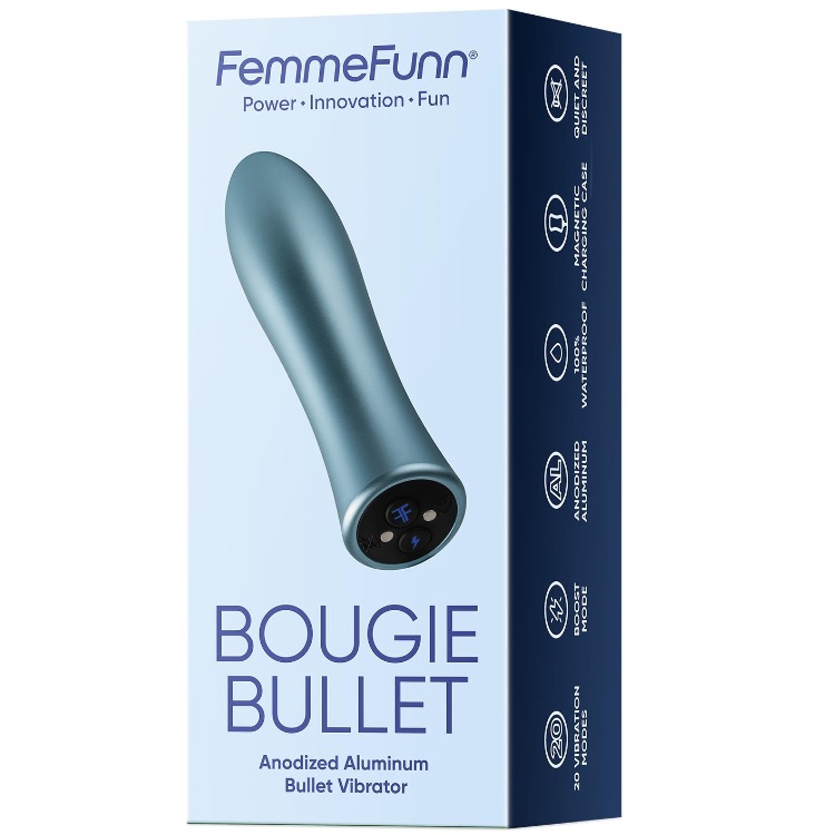 10275681692777732 Bougie Bullet wibrator typu "bullet" Light Blue - obrazek 1