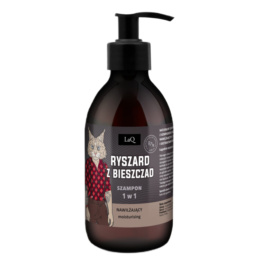 10292831737648598 Nawilżający szampon dla facetów 1w1 Ryszard z Bieszczad 300ml - obrazek 1