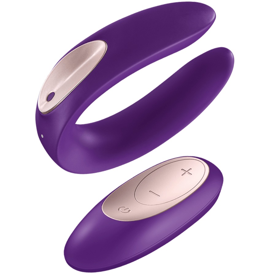 10349491621596856 Partner Plus Remote Control stymulator dla par z pilotem Violet - obrazek 1