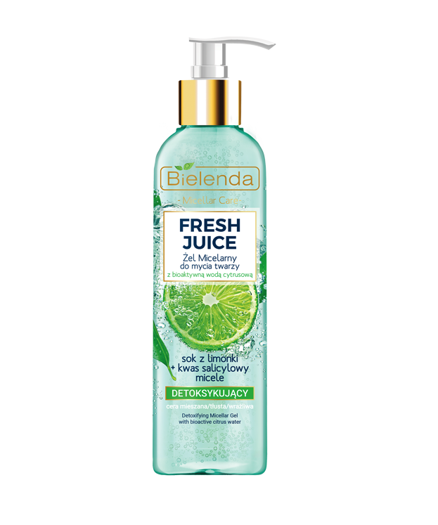 10420671587532286 Fresh Juice żel micelarny detoksykujący z wodą cytrusową Limonka 190g - obrazek 1