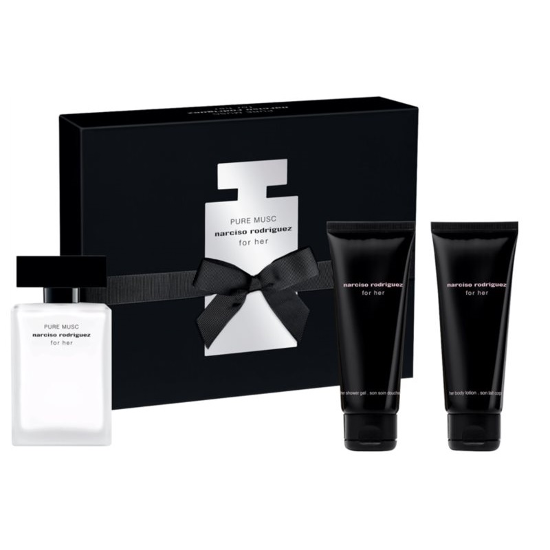 10476601696505048 Pure Musc For Her zestaw woda perfumowana spray 50ml + żel pod prysznic 75ml + balsam do ciała 75ml - obrazek 1