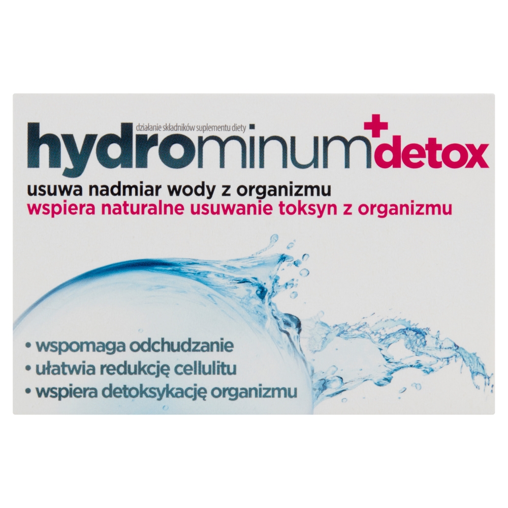 10607131678106912 Detox suplement diety usuwający z organizmu nadmiar wody oraz toksyny 30 tabletek - obrazek 1