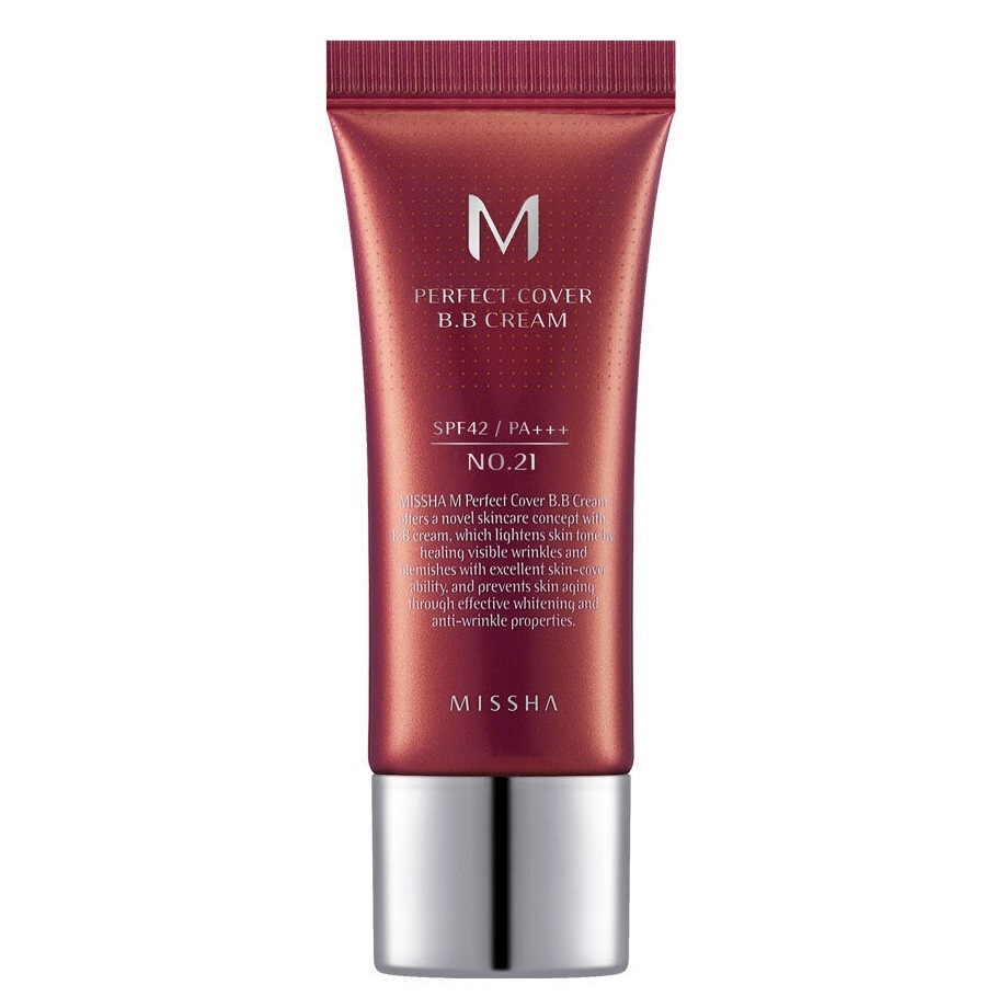 10636761721397289 M Perfect Cover BB Cream SPF42/PA+++ wielofunkcyjny krem BB No.21 Light Beige 20ml - obrazek 1