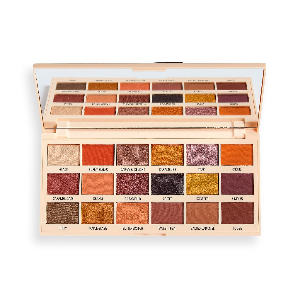 10649631679929528 I Heart Revolution Chocolate Eyeshadow Palette paleta cieni do powiek Caramel Nudes 18g - obrazek 1