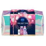 You Got This zestaw żel pod prysznic 250ml + kojący płyn micelarny 200ml + antyperspirant roll-on 50ml + pielęgnująca pomadka do ust 4.8g