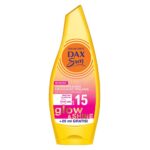 Rozświetlająca emulsja do opalania ze złotymi drobinami Glow&Shine SPF15 175ml