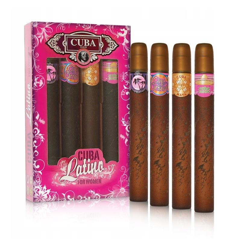 10701881696419892 Cuba Latino zestaw Copacabana woda perfumowana spray 35ml + Carnaval woda perfumowana spray 35ml + Maya woda perfumowana spray 35ml + Cactus woda perfumowana spray 35ml - obrazek 1