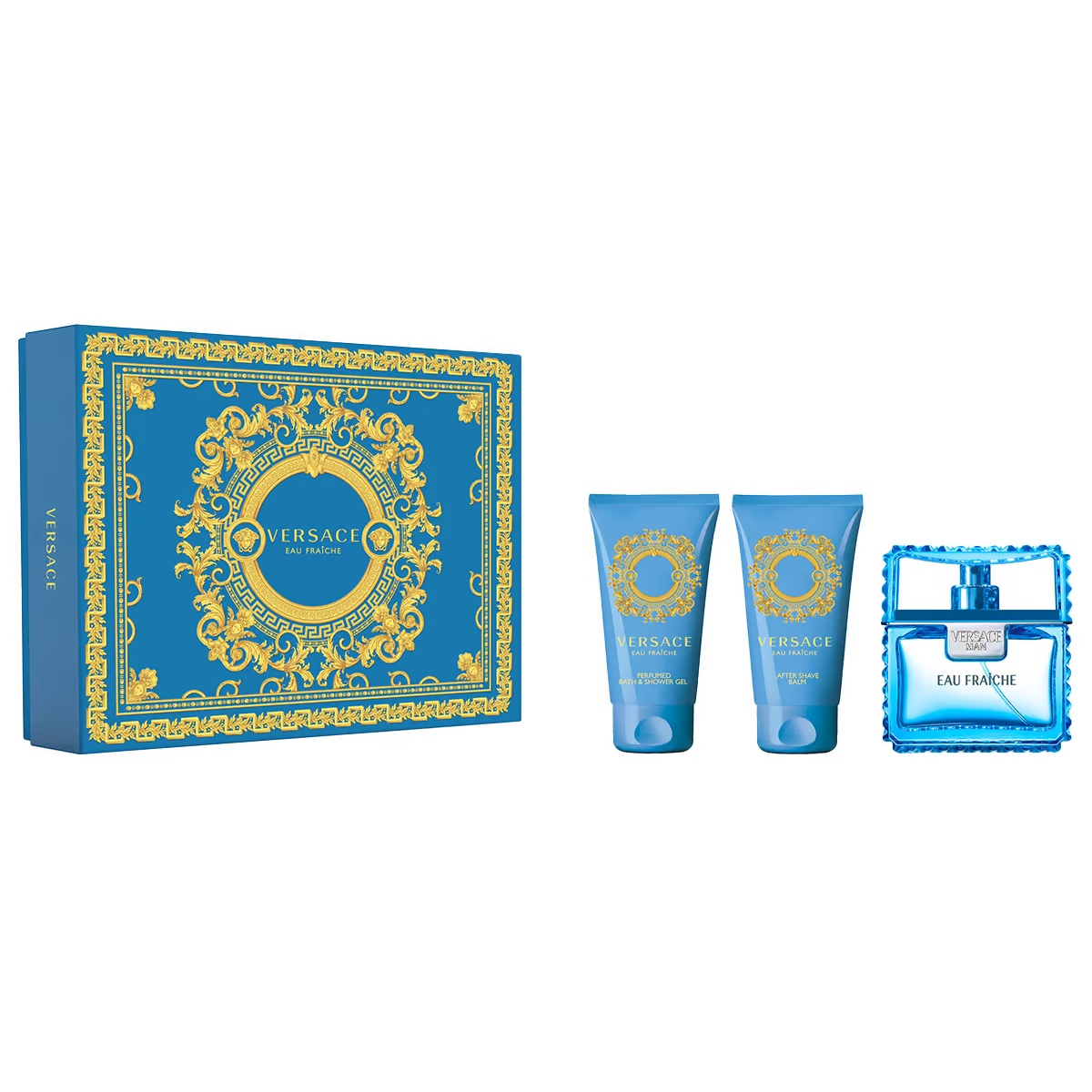1073221713354914 Man Eau Fraiche zestaw woda toaletowa spray 50ml + żel pod prysznic 50ml + balsam po goleniu 50ml - obrazek 1