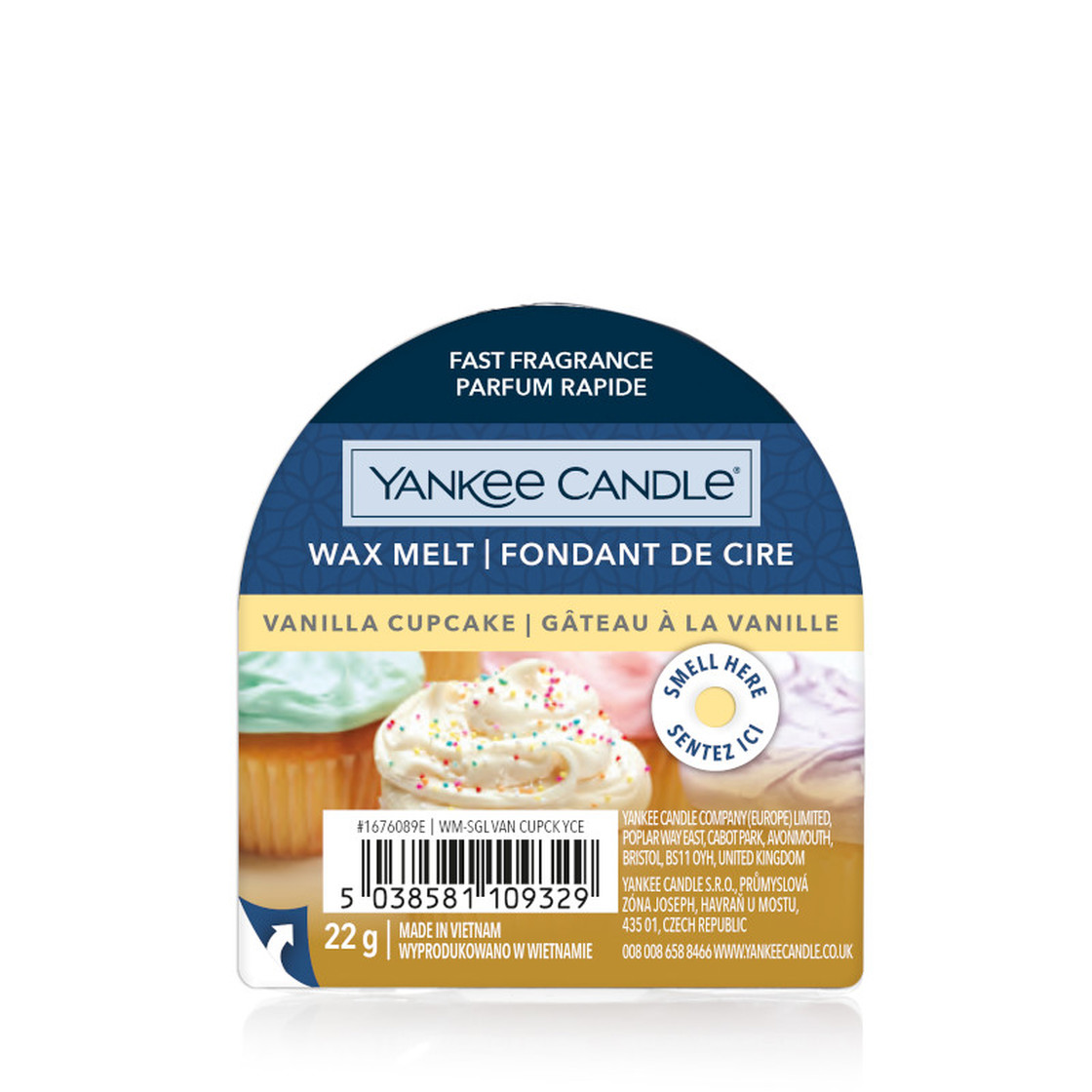 10744441608186195 Wax Melt wosk zapachowy Vanilla Cupcake 22g - obrazek 1