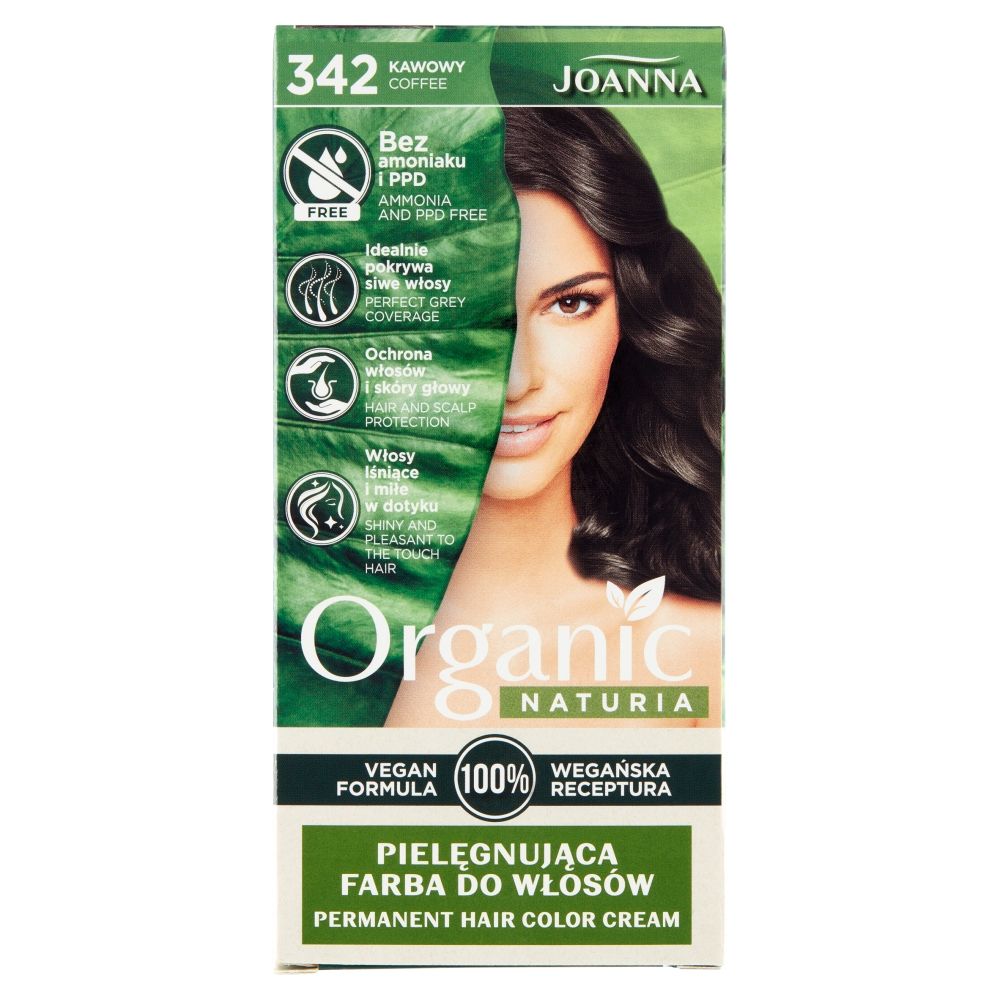 1074821636017930 Naturia Organic pielęgnująca farba do włosów 342 Kawowy - obrazek 1