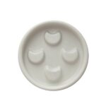 Lunula mydelniczka ceramiczna ecru
