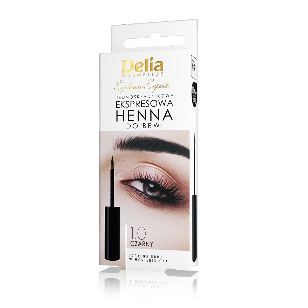 10833241694088176 Eyebrow Expert jednoskładnikowa ekspresowa henna do brwi 1.0 Czarny 6ml - obrazek 1