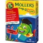 Omega-3 Rybki żelki z kwasami omega-3 i witaminą D3 dla dzieci Malinowe 36szt.