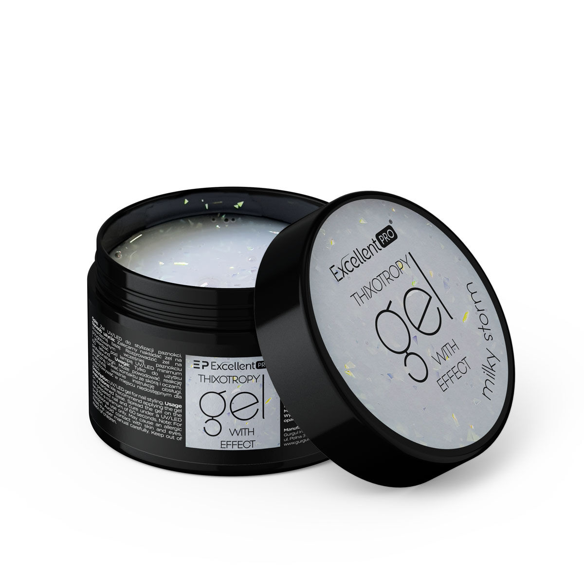 www.kozubek.info Thixotropy Gel With Effect żel budujący Milky Storm 15g - obrazek 1