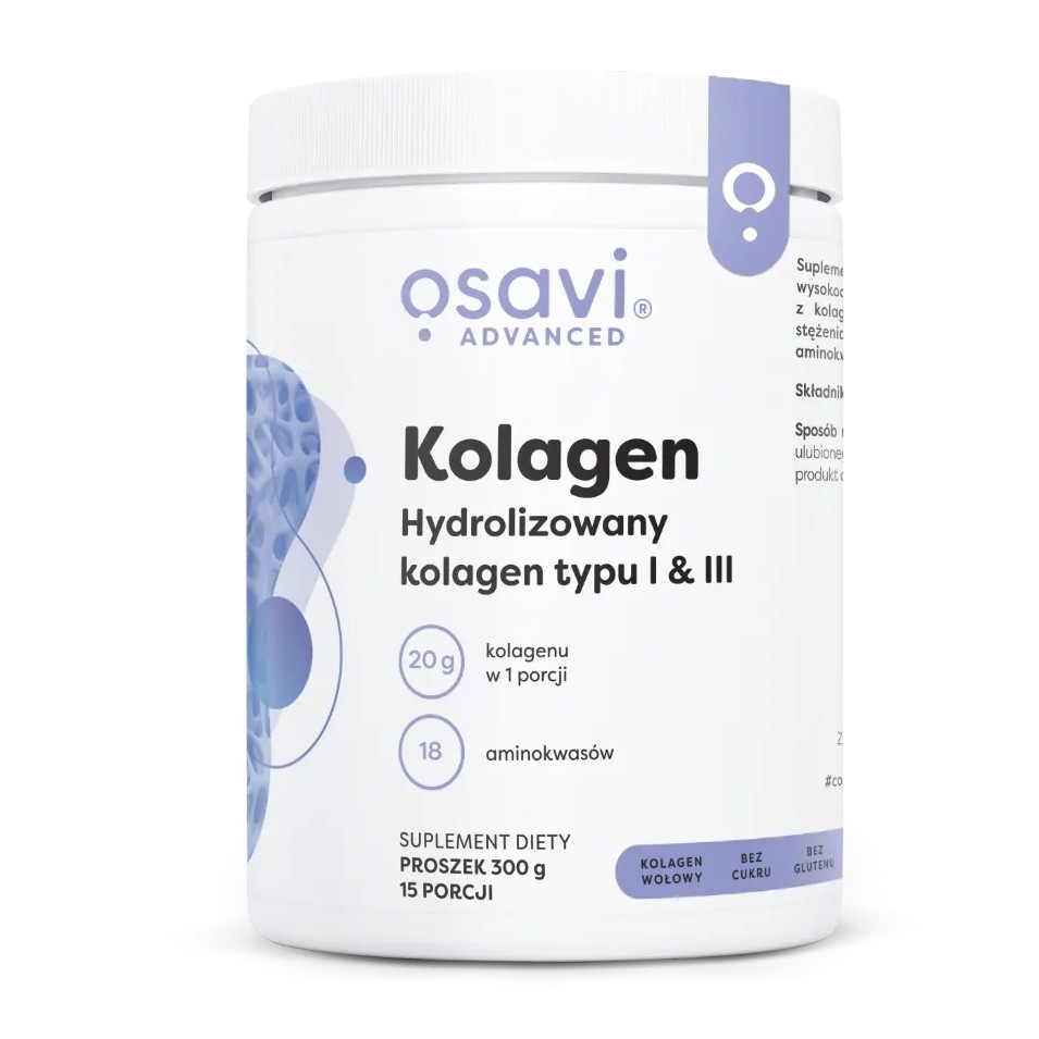11117281766405242 Kolagen hydrolizowany typu I & III proszek suplement diety 300g - obrazek 1