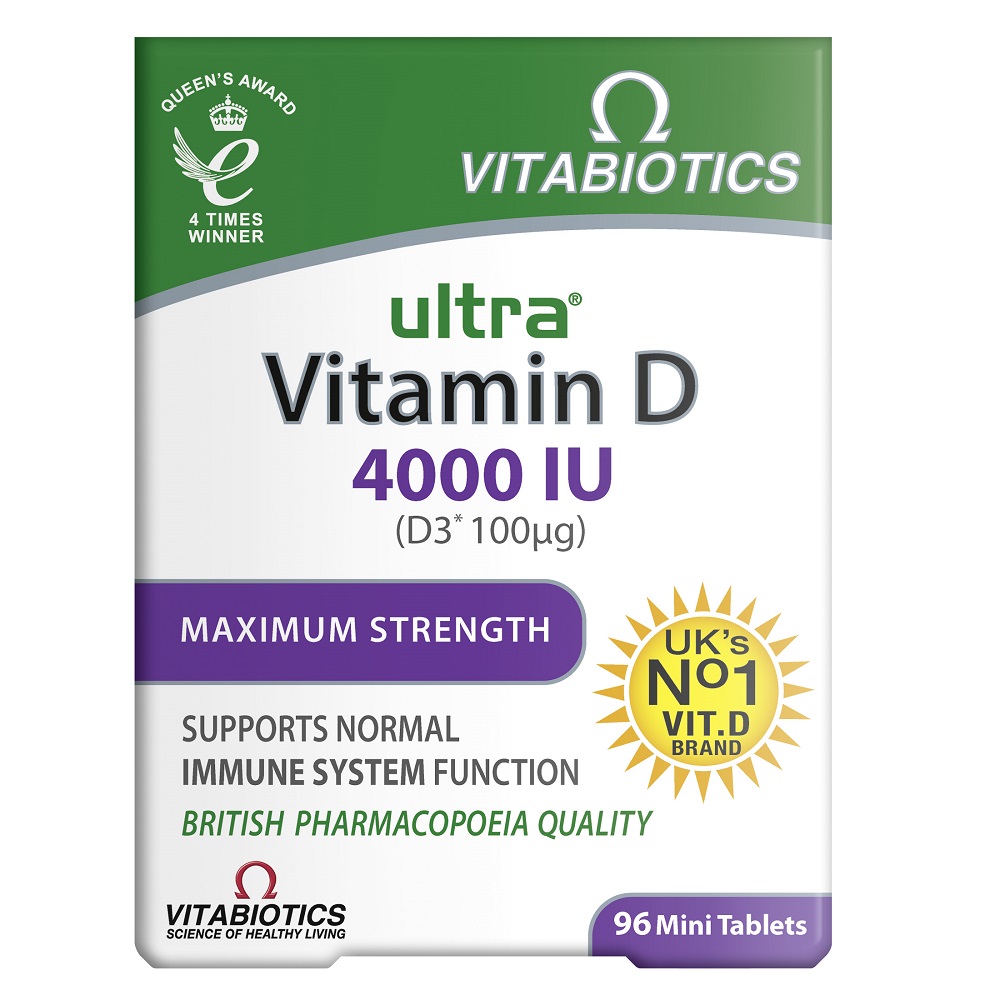 11233431731475829 Ultra Vitamin D 4000IU suplement diety 96 tabletek - obrazek 1