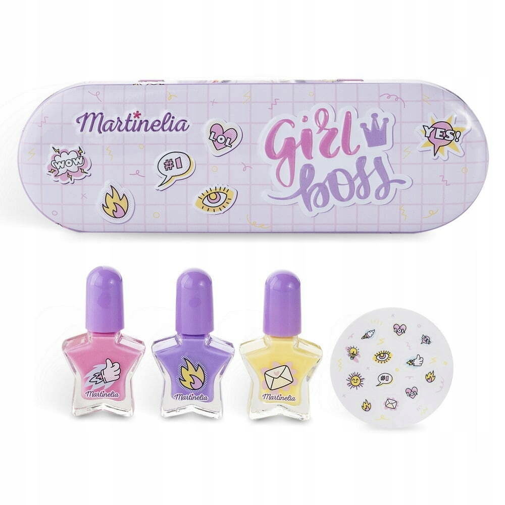 1125301710490199 Super Girl Nail Polish & Stickers zestaw lakier do paznokci 3szt + naklejki na paznokcie - obrazek 1