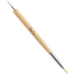 2-in-1 Nail Art Brush pędzel do zdobienia paznokci 2w1 149554
