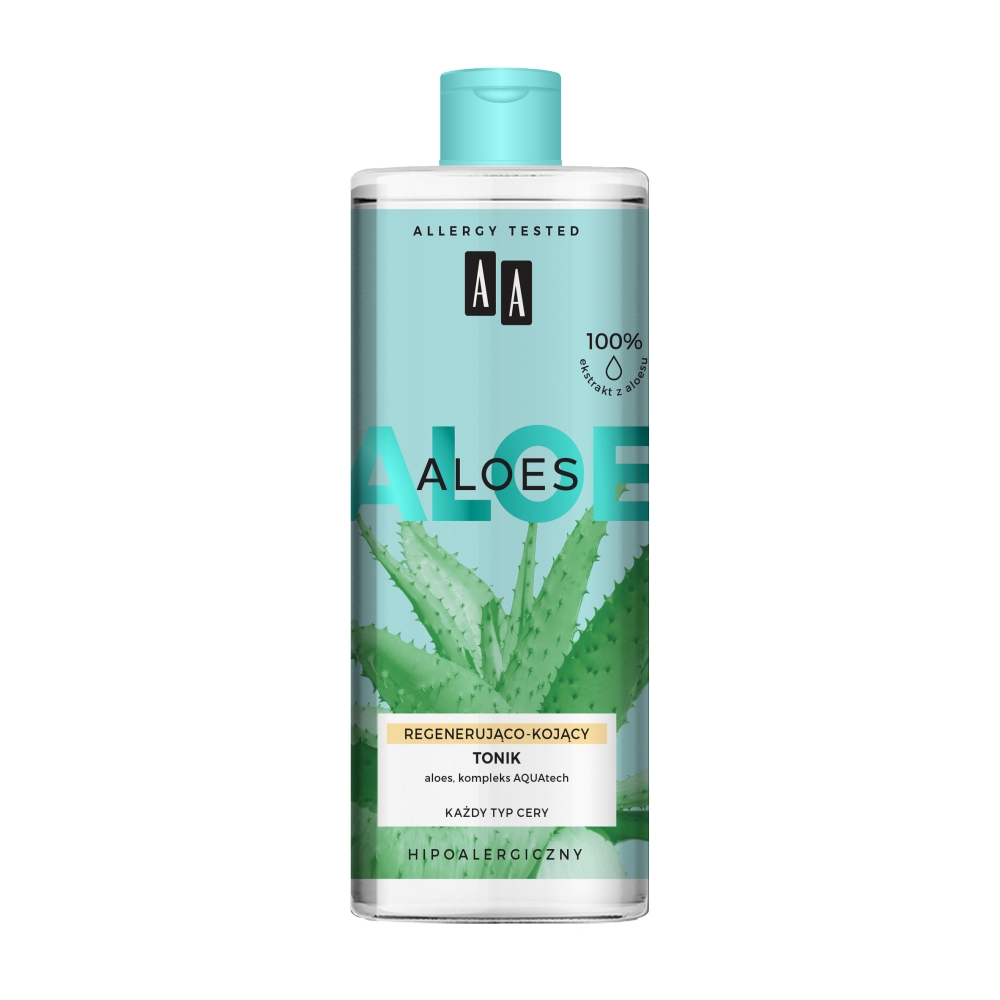 11527801675960870 Aloes 100% Aloe Vera Extract tonik regenerująco-kojący 400ml - obrazek 1