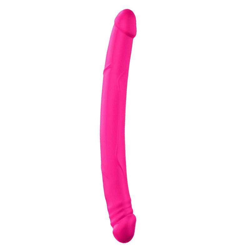 11679631627986541 Real Double Do dwustronne dildo Magenta - obrazek 1