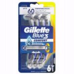 Blue 3 Comfort jednorazowe maszynki do golenia dla mężczyzn 6szt