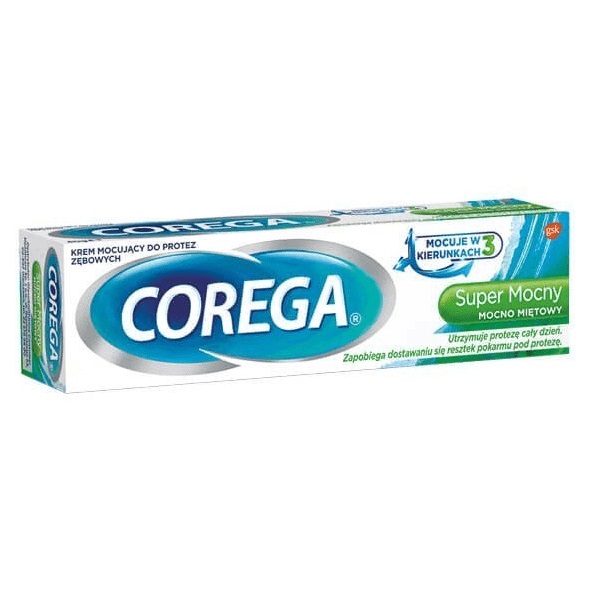 11808401581933193 Super Mocny krem mocujący do protez zębowych Mocno Miętowy 70g - obrazek 1