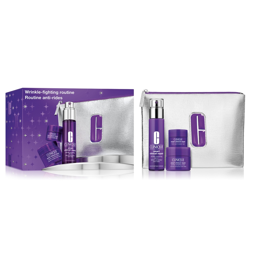 1191521757657582 Wrinkle Fighting Routine zestaw serum do twarzy 30ml + krem do twarzy 15ml + krem pod oczy 5ml + kosmetyczka - obrazek 1