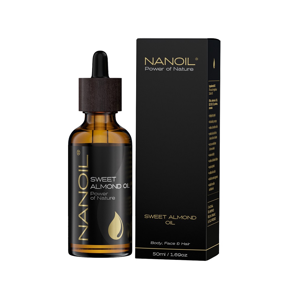 12072651613644092 Sweet Almond Oil olejek migdałowy do pielęgnacji włosów i ciała 50ml - obrazek 1