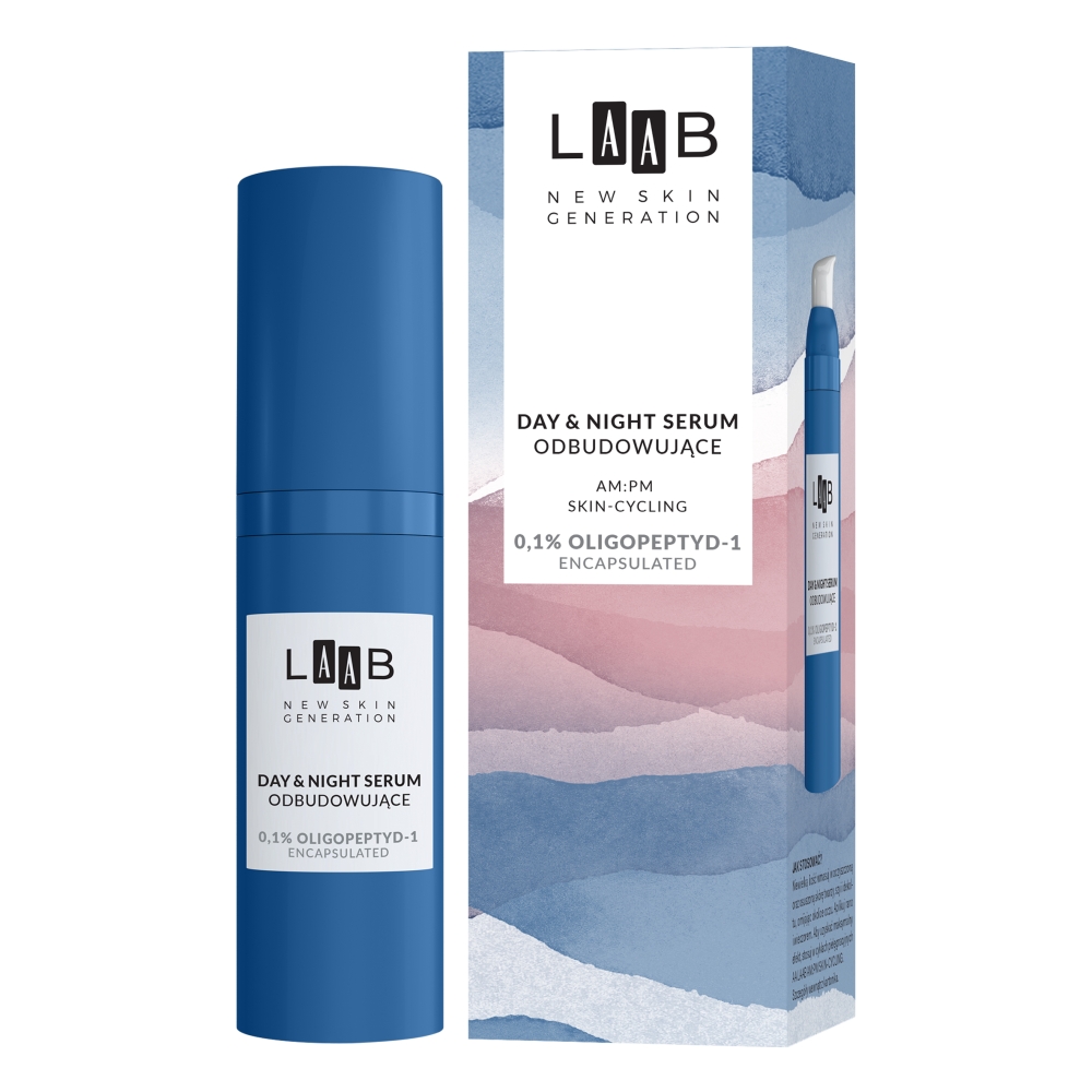 12116411732860195 LAAB AM:PM day&night serum odbudowujące 0.1% oligopeptyd-1 (EGF) encapsulated 30ml - obrazek 1