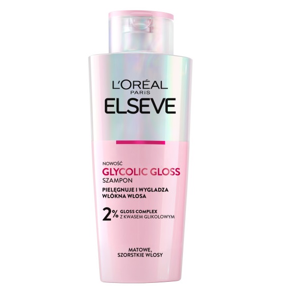 12282571711387362 Elseve Glycolic Gloss szampon do włosów szorstkich i matowych 200ml - obrazek 1