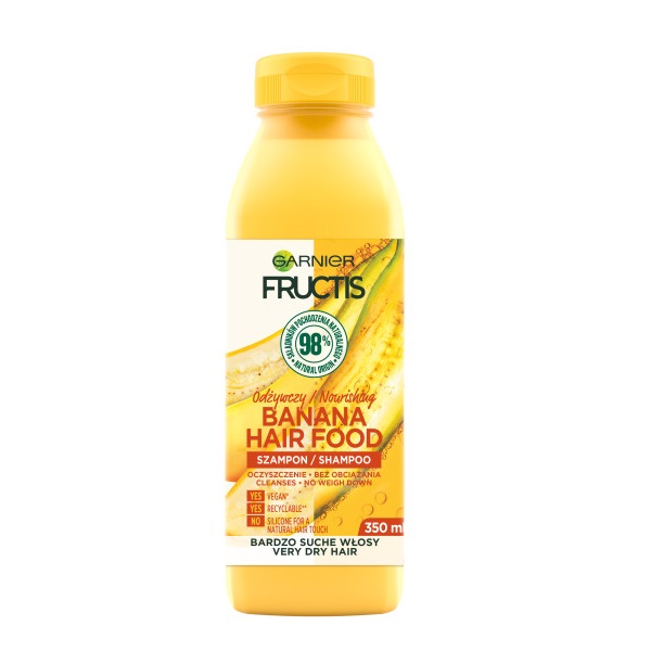 12291751653299025 Fructis Banana Hair Food odżywczy szampon do włosów bardzo suchych 350ml - obrazek 1