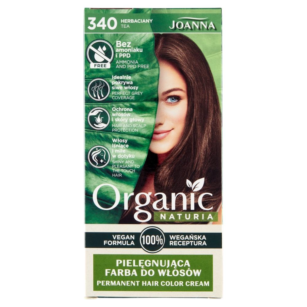 12370211636016435 Naturia Organic pielęgnująca farba do włosów 340 Herbaciany - obrazek 1