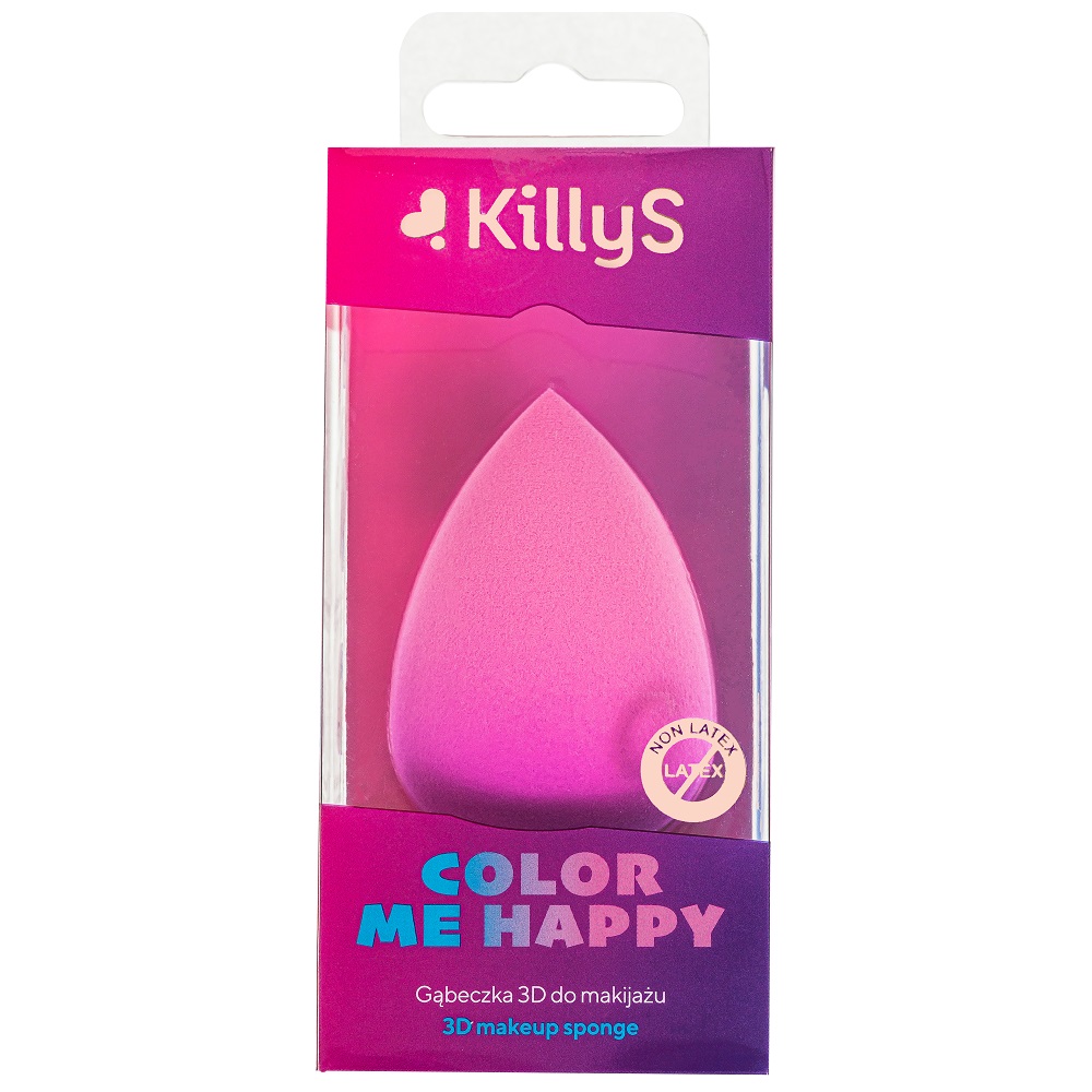 12390831660729021 Color Me Happy gąbeczka 3D do makijażu Różowa - obrazek 1
