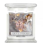 Średnia świeca zapachowa z dwoma knotami Aurum & Evergreen 411g