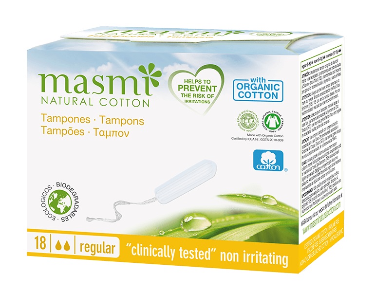 12495671612329951 Tampons tampony z bawełny organicznej Regular 18szt - obrazek 1