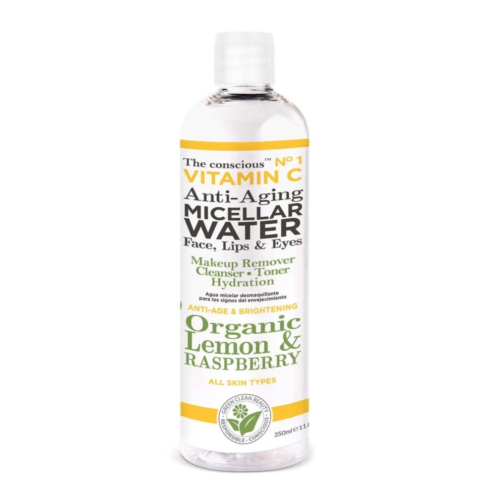 12499201709810018 Vitamin C przeciwstarzeniowy płyn micelarny z organiczną cytryną i maliną 350ml - obrazek 1