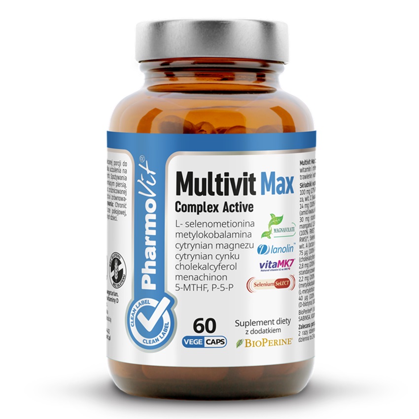 12525551746603496 Multivit Max Complex Active suplement diety 60 kapsułek - obrazek 1