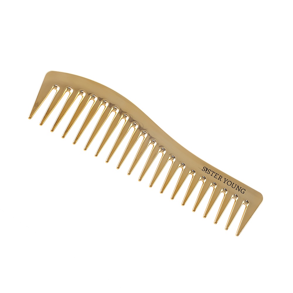 12689071756664492 Zuri Styling Hair Comb grzebień do włosów Gold - obrazek 1