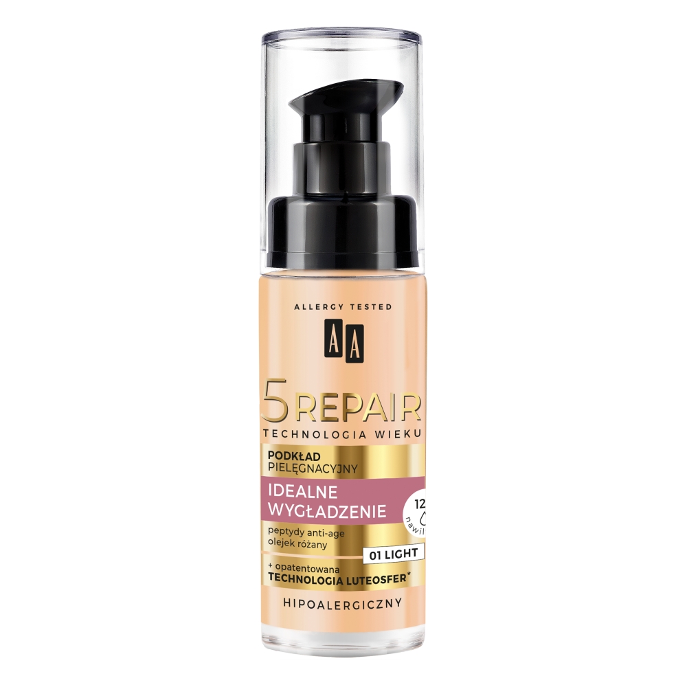 12732161662984450 Technologia Wieku 5 Repair podkład pielęgnacyjny idealne wygładzanie 01 Light 30ml - obrazek 1