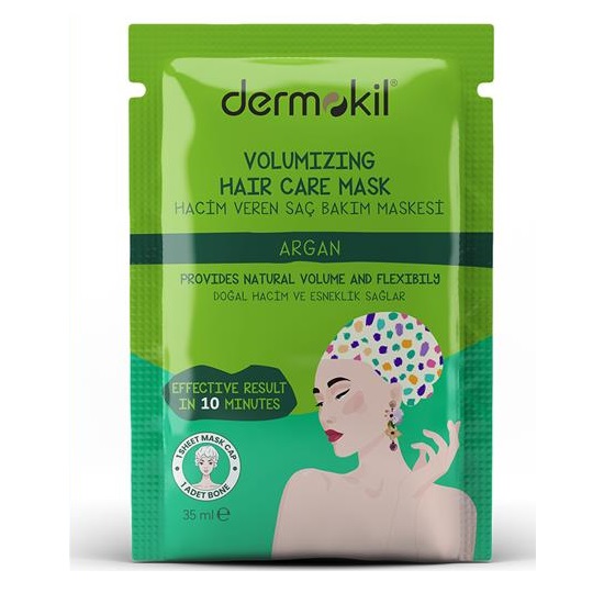 12737481691141062 Stem Hair Care Mask zwiększająca objętość maska do włosów w formie czepka Argan 35ml - obrazek 1