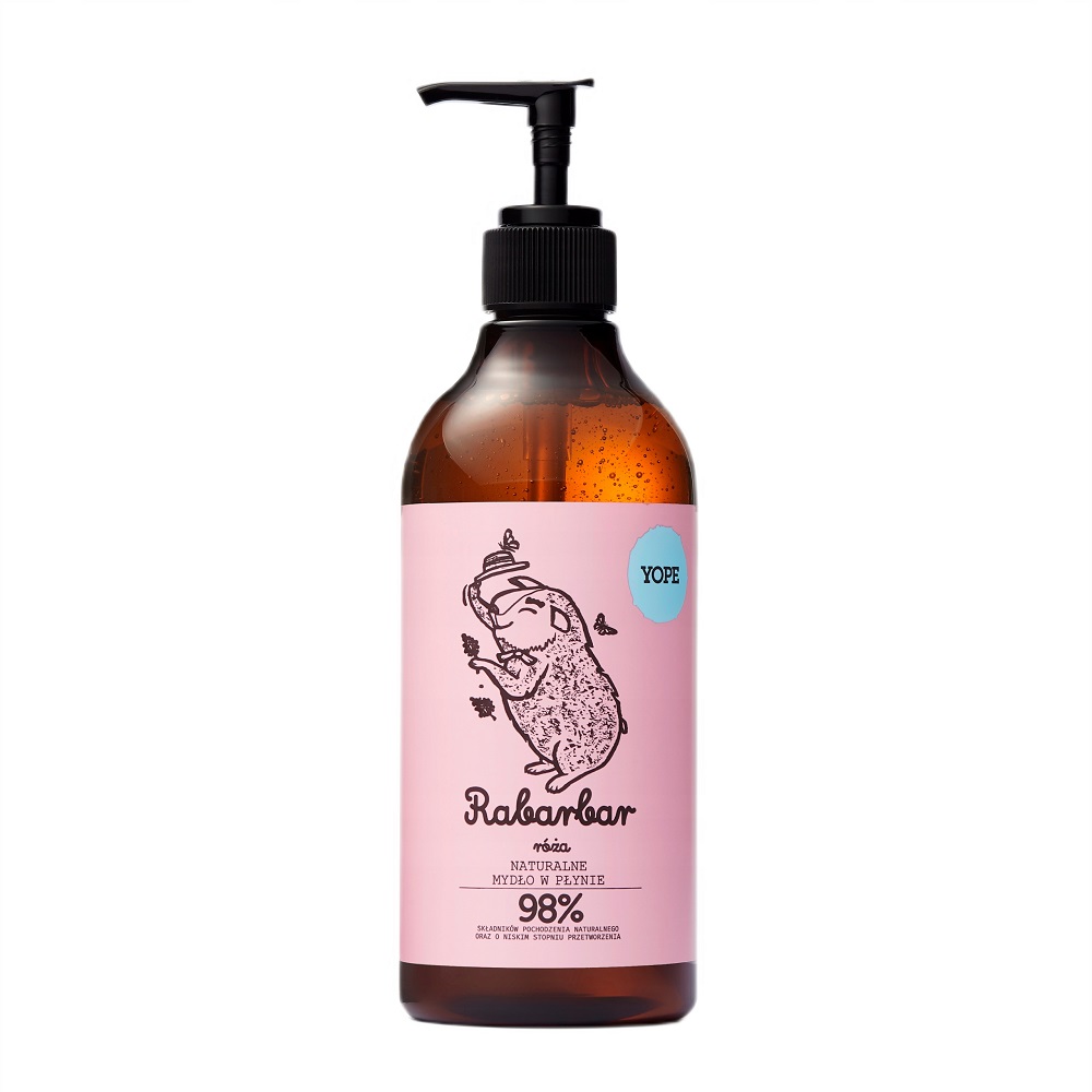 12824611773053995 Naturalne mydło w płynie Rabarbar i Róża 500ml - obrazek 1
