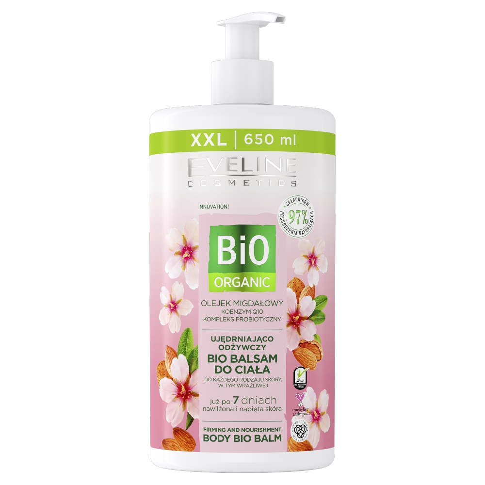 12861151646644633 Bio Organic ujędrniająco-odżywczy balsam do ciała z olejkiem migdałowym 650ml - obrazek 1