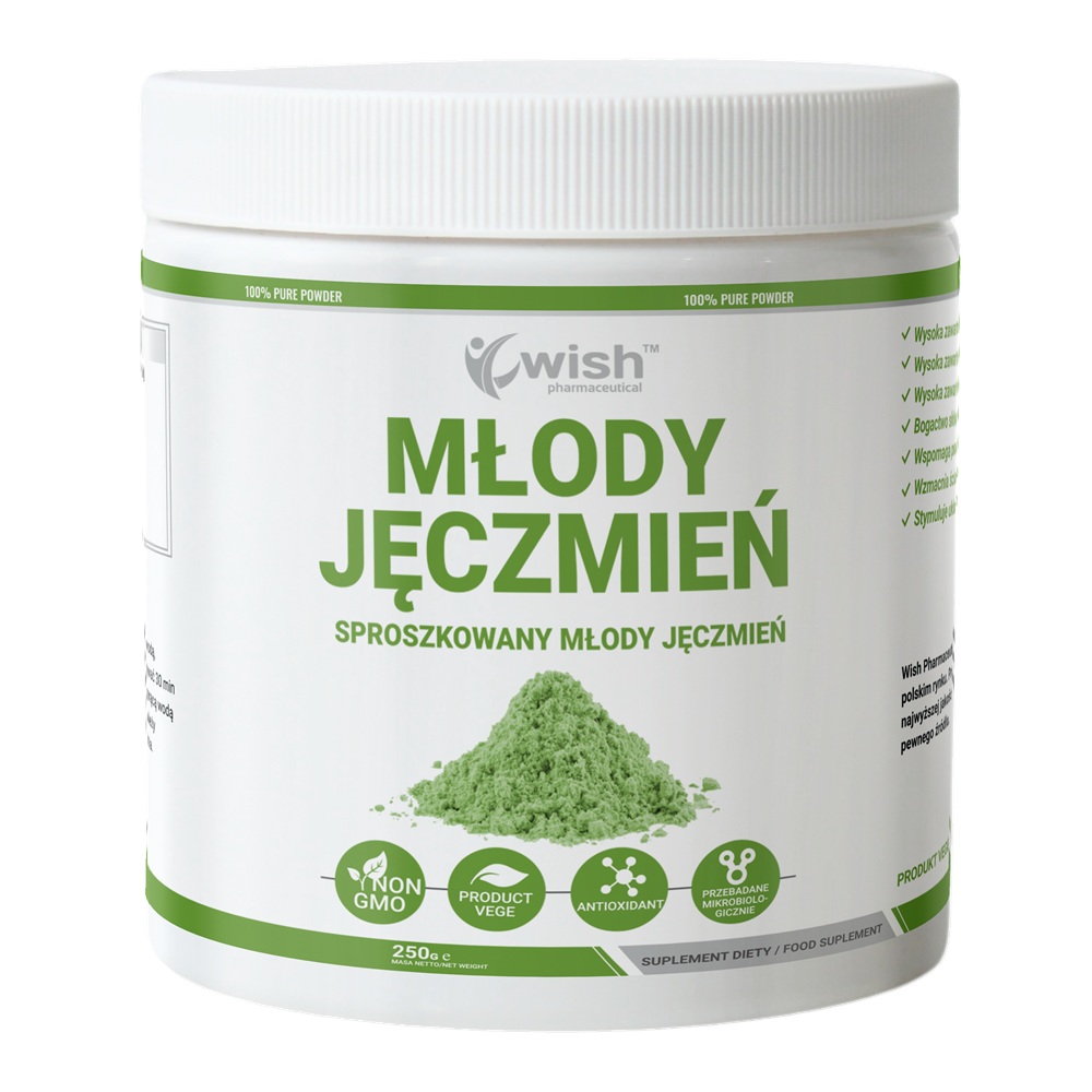 1293171748000072 Młody Jęczmień suplement diety w proszku 250g - obrazek 1