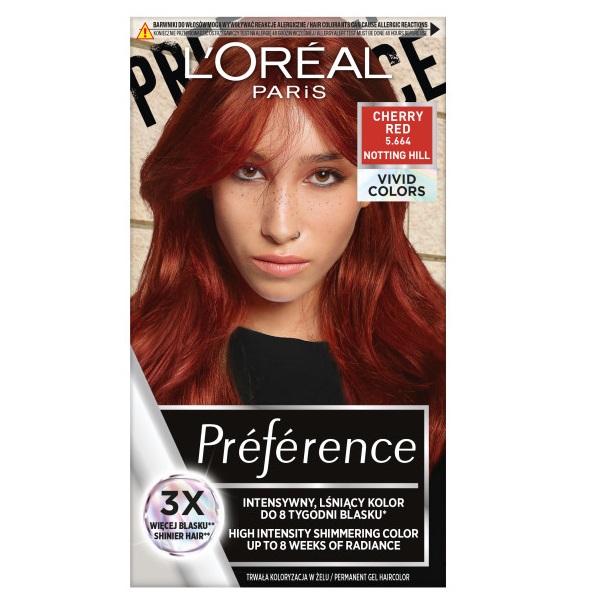 13119831684931186 Preference Vivid Colors trwała farba do włosów 5.664 Cherry Red - obrazek 1